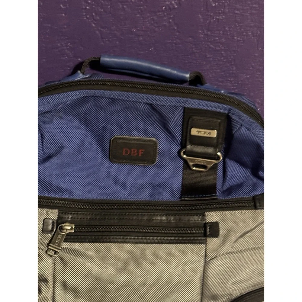 Tumi Alpha Bravo Blue Ballistic Nylon Laptop Travel Backpack Carry On Bag Rare